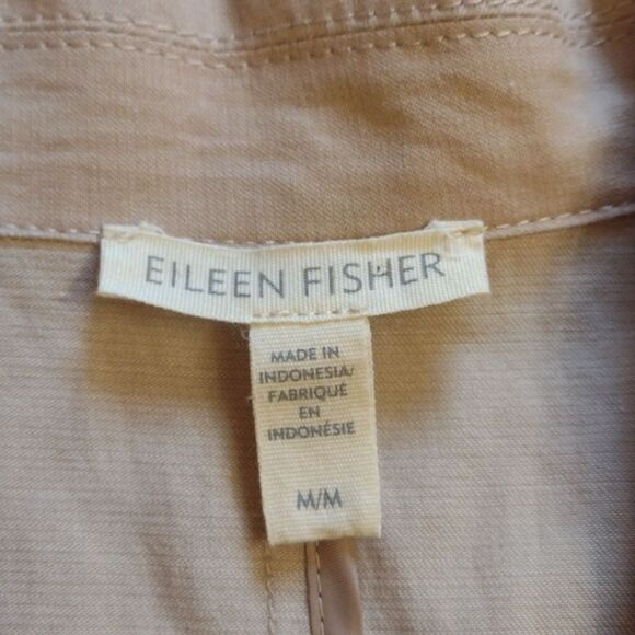 Eileen Fisher Organic Linen blend oversized blazer jacket size M - Picture 4 of 9